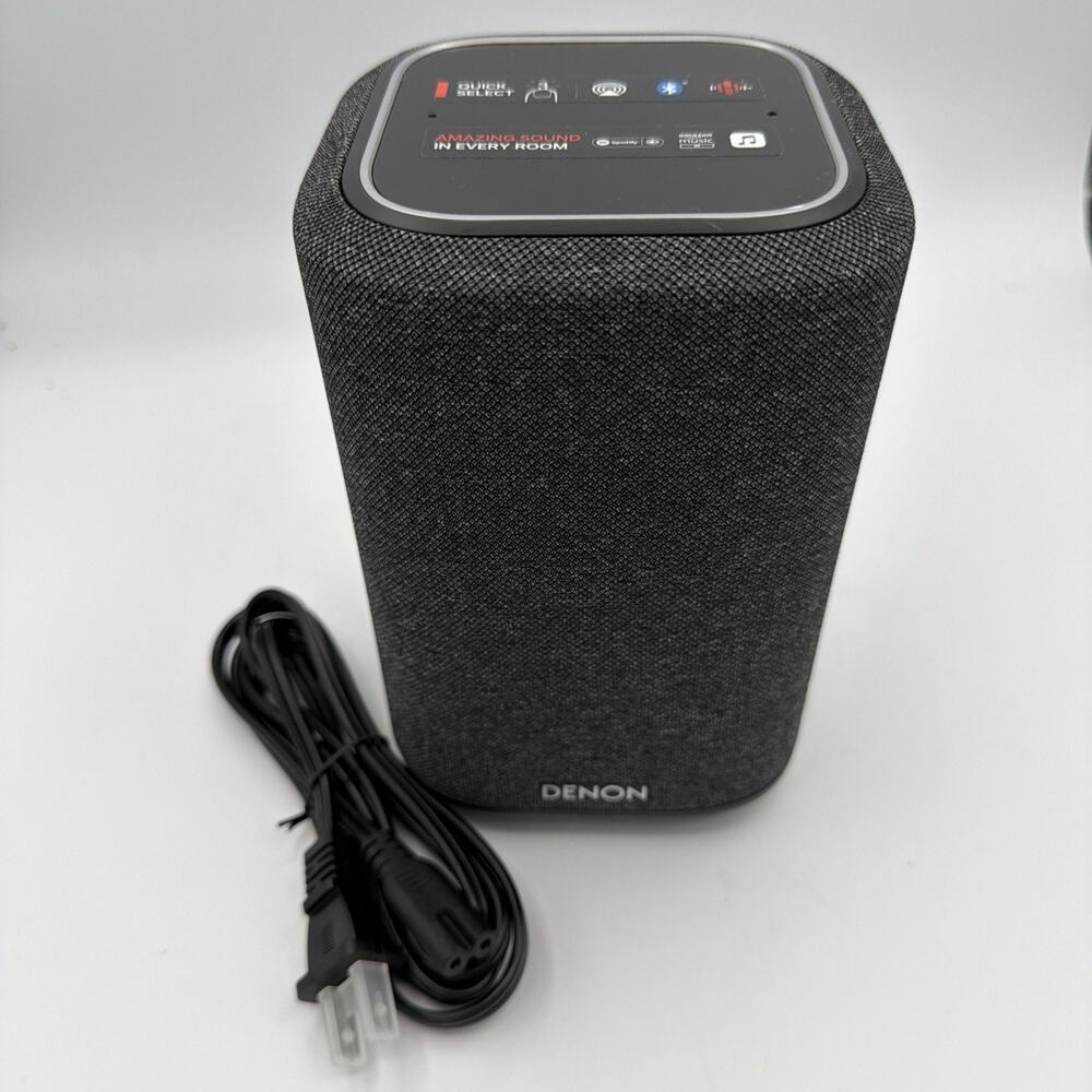 Denon Home 150 Wireless Powered Smart Speaker w/HEOS, BT, Airplay 2 - Black